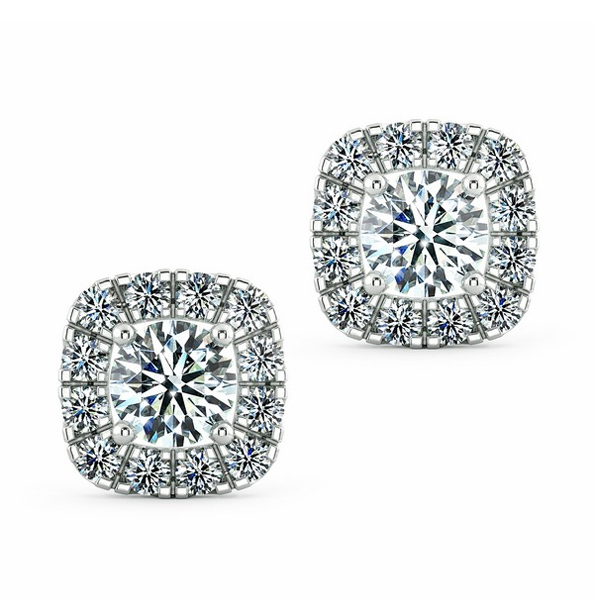 Halo Cushion Earrings BTA2104